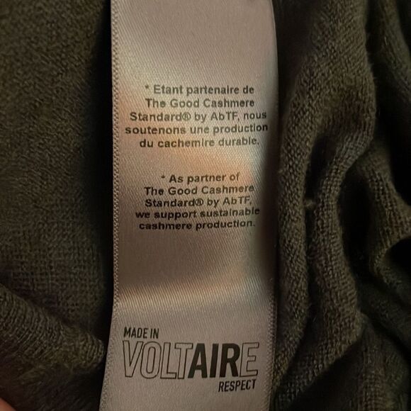 NWT Zadig & Voltaire Cashmere Distressed Sweater - Picture 10 of 13